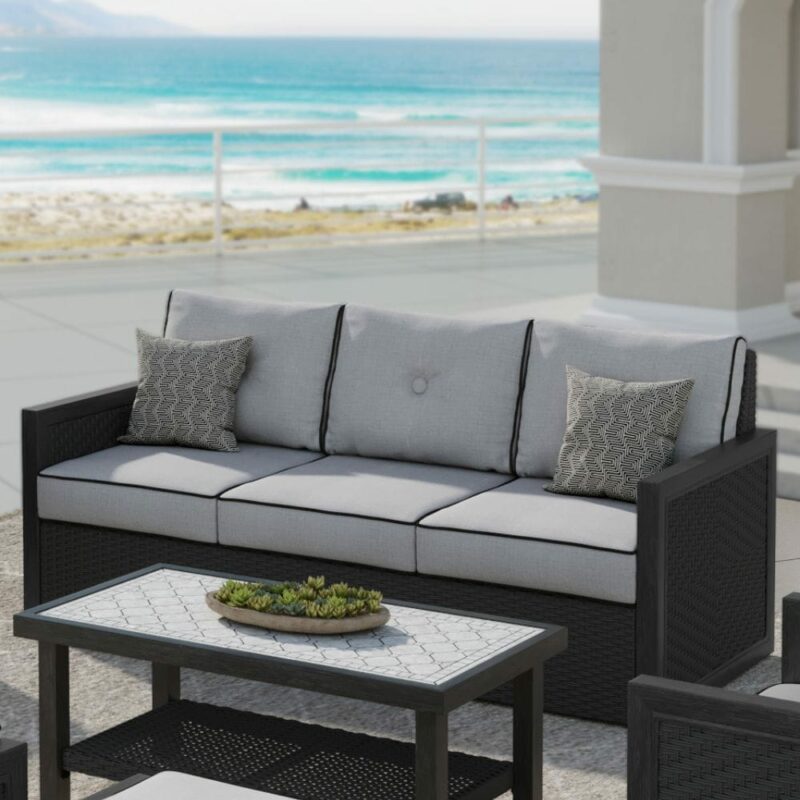 Logan 6-Piece Deep Seating Set (Black)