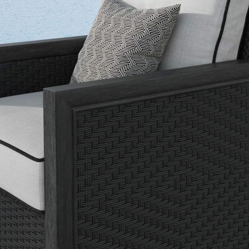 Logan 6-Piece Deep Seating Set (Black)